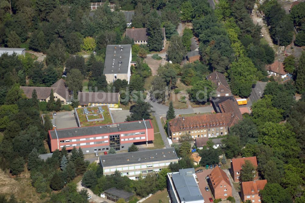 Kleinmachnow von oben - Blick auf ein Gelände am Stahnsdorfer Damm in Kleinmachnow