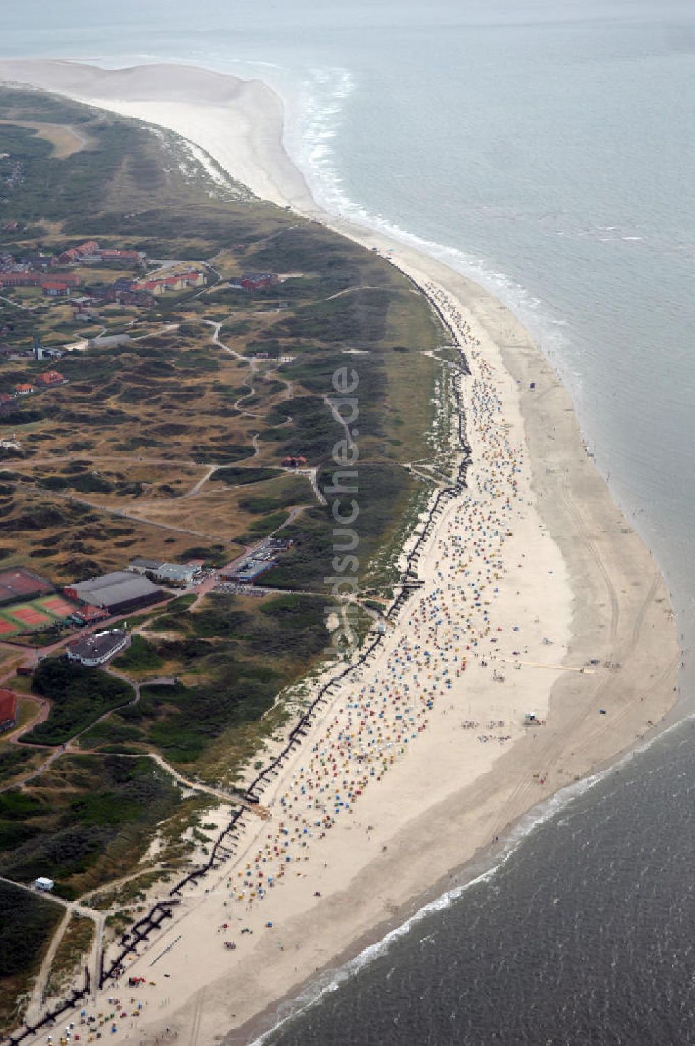 Luftaufnahme Baltrum - Blick auf die Gemeinde und die Insel Baltrum