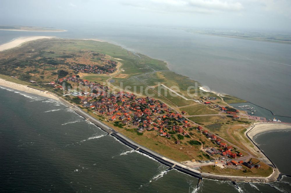 Luftbild Baltrum - Blick auf die Gemeinde und die Insel Baltrum