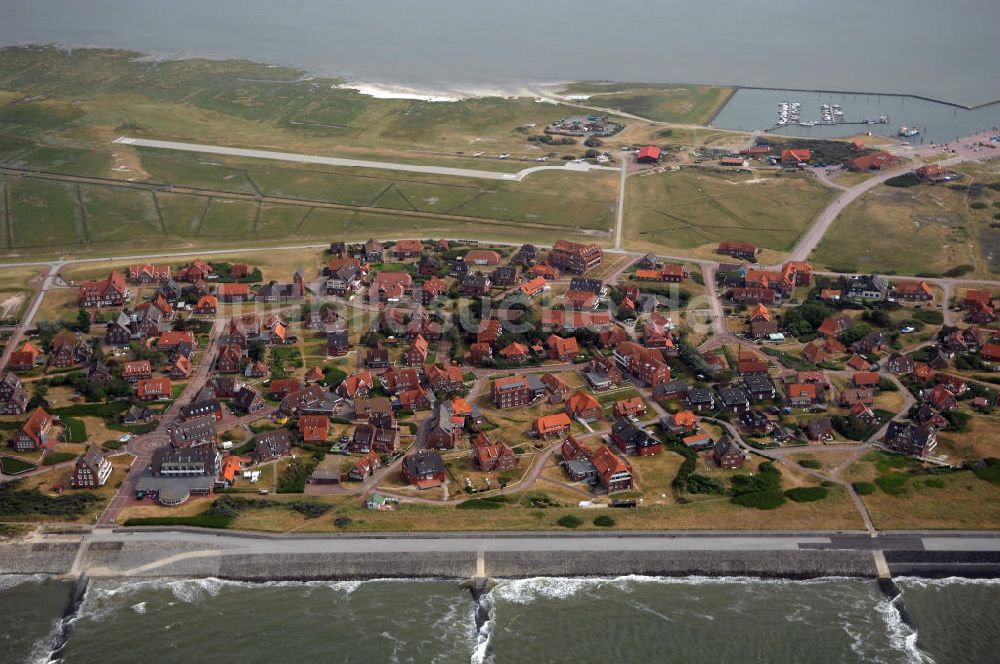 Luftaufnahme Baltrum - Blick auf die Gemeinde und die Insel Baltrum