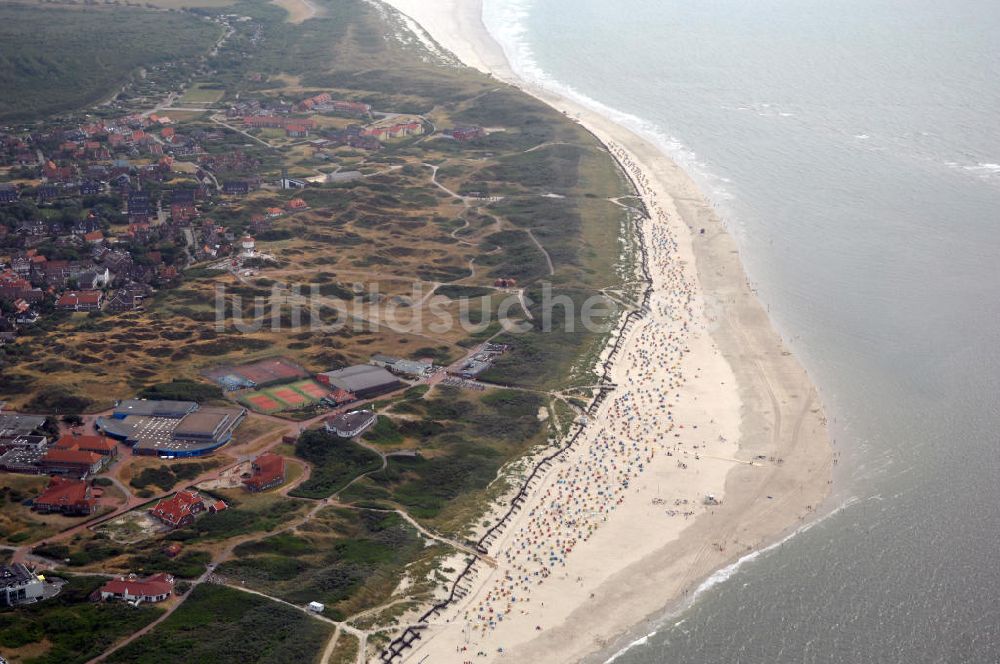 Baltrum von oben - Blick auf die Gemeinde und die Insel Baltrum