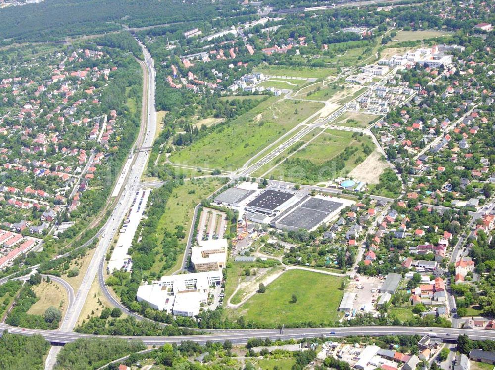 Luftbild Bohnsdorf - Berlin - Blick auf das Gewerbegebiert Hedwigshöhe in Bohnsdorf/Treptow