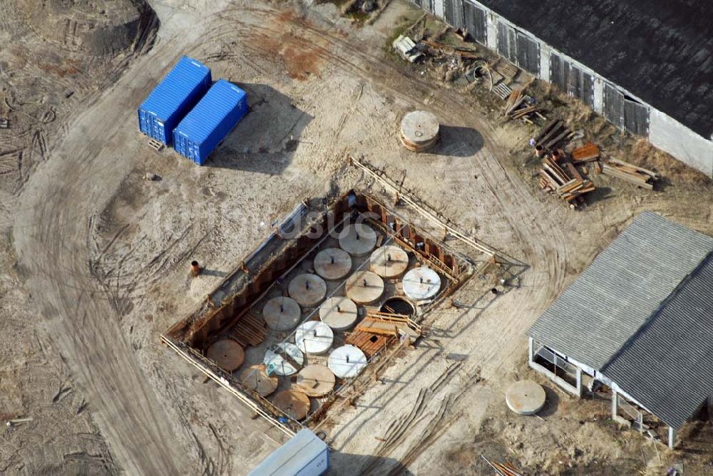 Luftaufnahme Bernau - Blick auf das Gewerbegebiet in Bernau-Rehberge