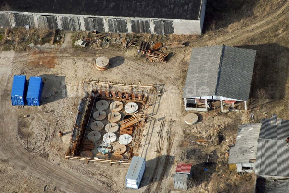 Bernau aus der Vogelperspektive: Blick auf das Gewerbegebiet in Bernau-Rehberge