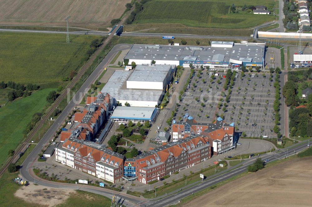 Luftaufnahme Schwerin - Blick auf das Gewerbegebiet im Norden Schwerins