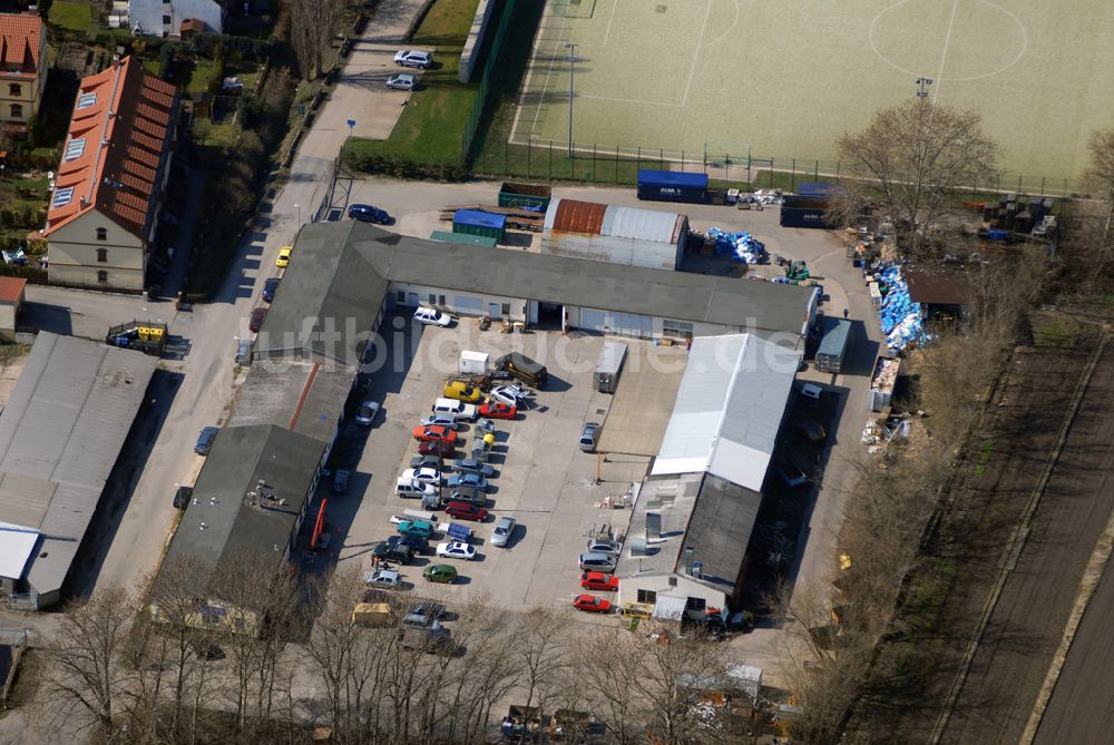 Wartenberg aus der Vogelperspektive: Blick auf die den Gewerbehof am Fennpfuhlweg in Wartenberg (Berlin-Hohenschönhausen)