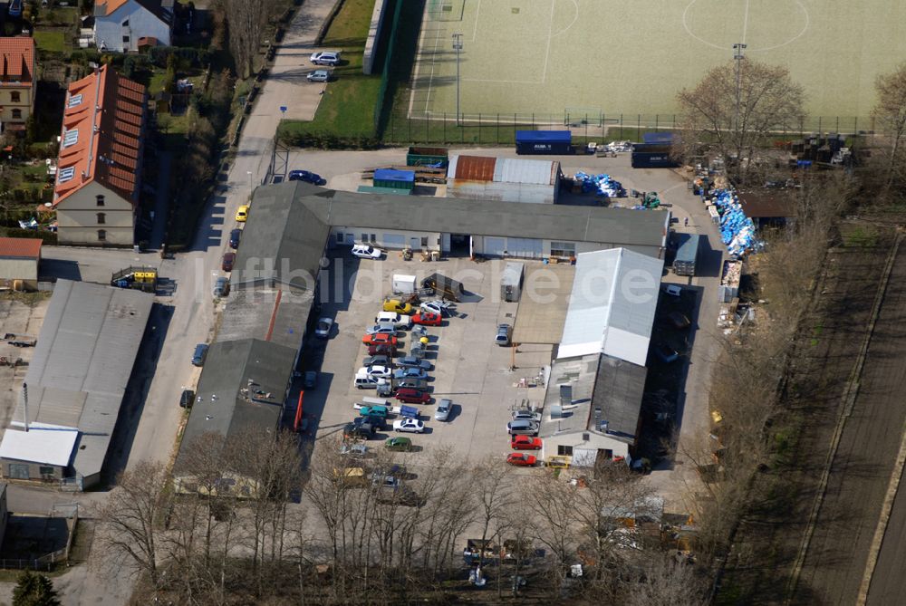 Wartenberg aus der Vogelperspektive: Blick auf die den Gewerbehof am Fennpfuhlweg in Wartenberg (Berlin-Hohenschönhausen)