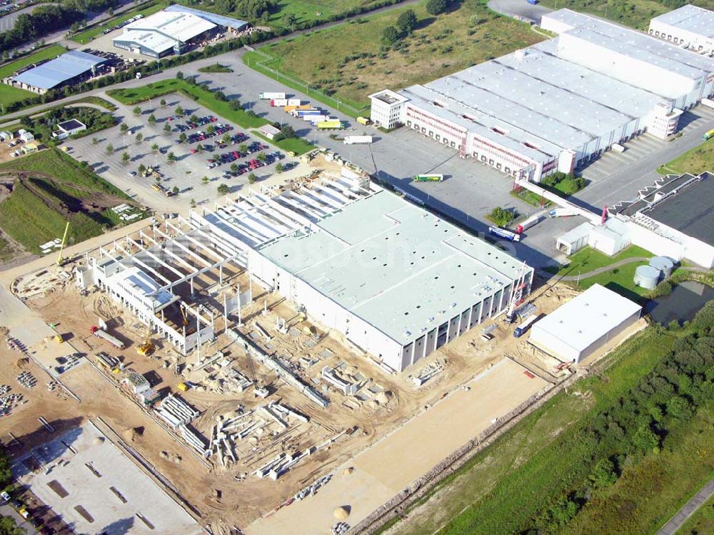 Luftbild Valluhn Mecklenburg-Vorpommern - Blick auf den Gewerbepark Valluhn an der A24