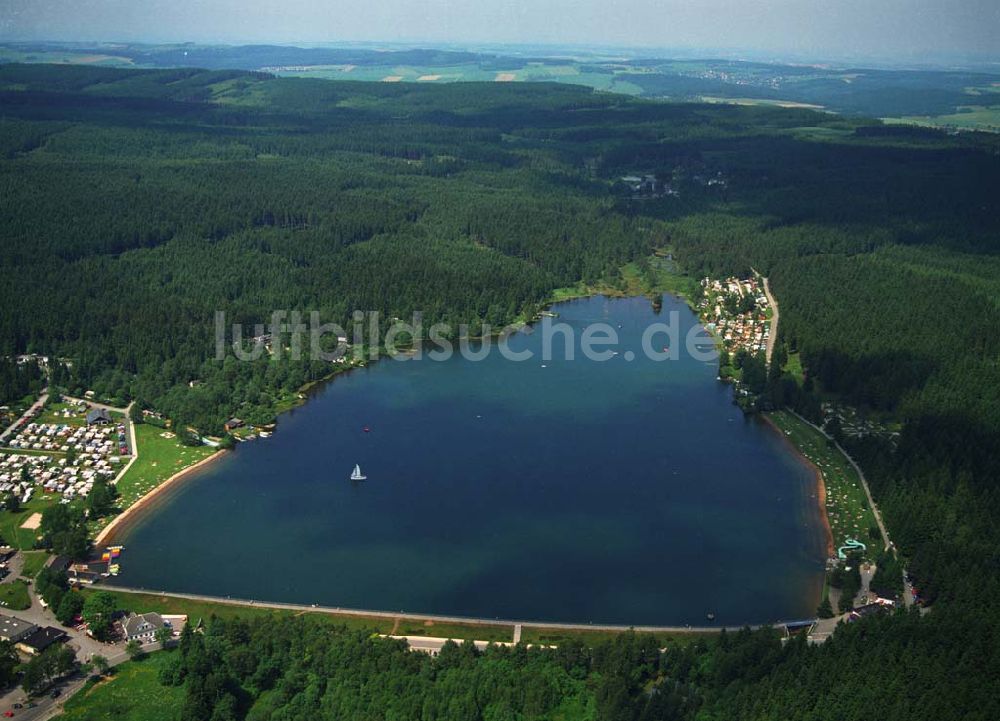 Luftaufnahme Geyer - Blick auf die Geyerische Teiche