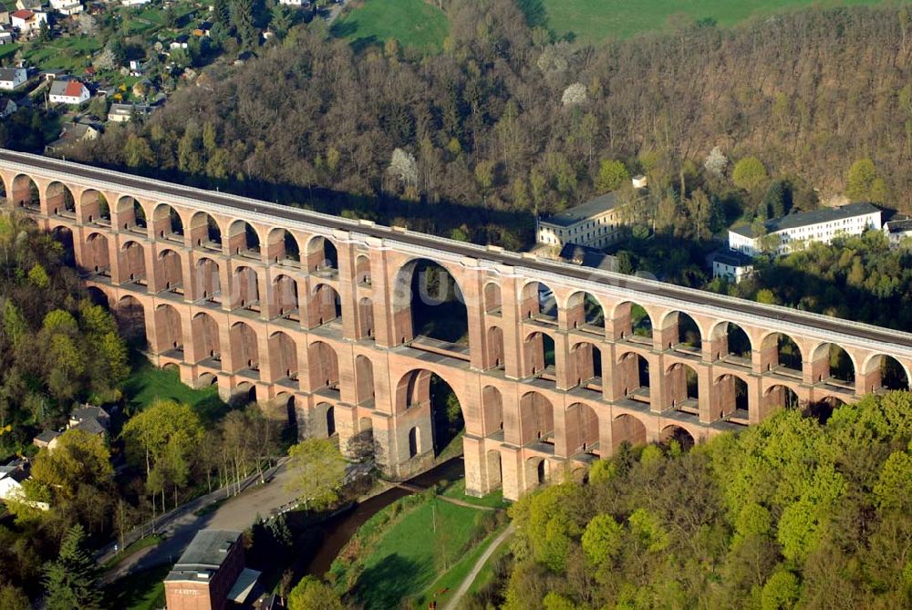 Reichenbach (Sachsen) aus der Vogelperspektive: Blick auf die Göltzschtalbrücke bei Reichenbach im Vogtland