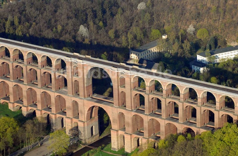 Luftbild Reichenbach (Sachsen) - Blick auf die Göltzschtalbrücke bei Reichenbach im Vogtland