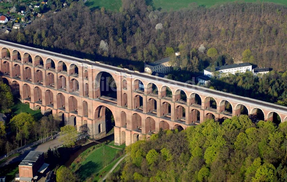 Reichenbach (Sachsen) von oben - Blick auf die Göltzschtalbrücke bei Reichenbach im Vogtland