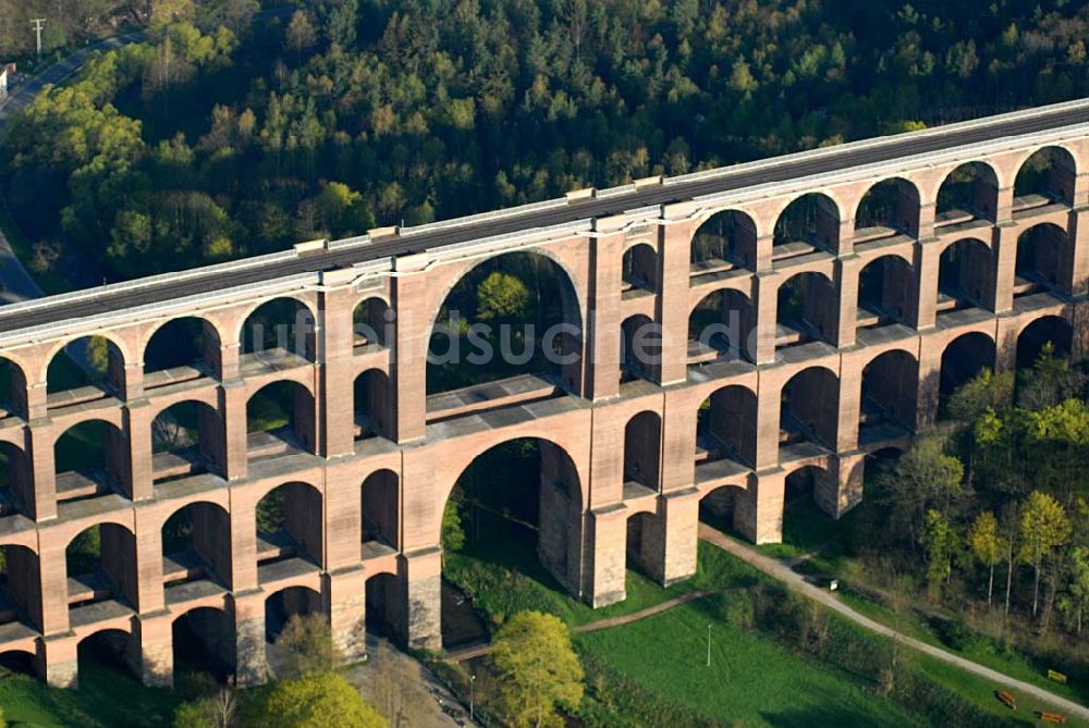 Luftbild Reichenbach (Sachsen) - Blick auf die Göltzschtalbrücke bei Reichenbach im Vogtland