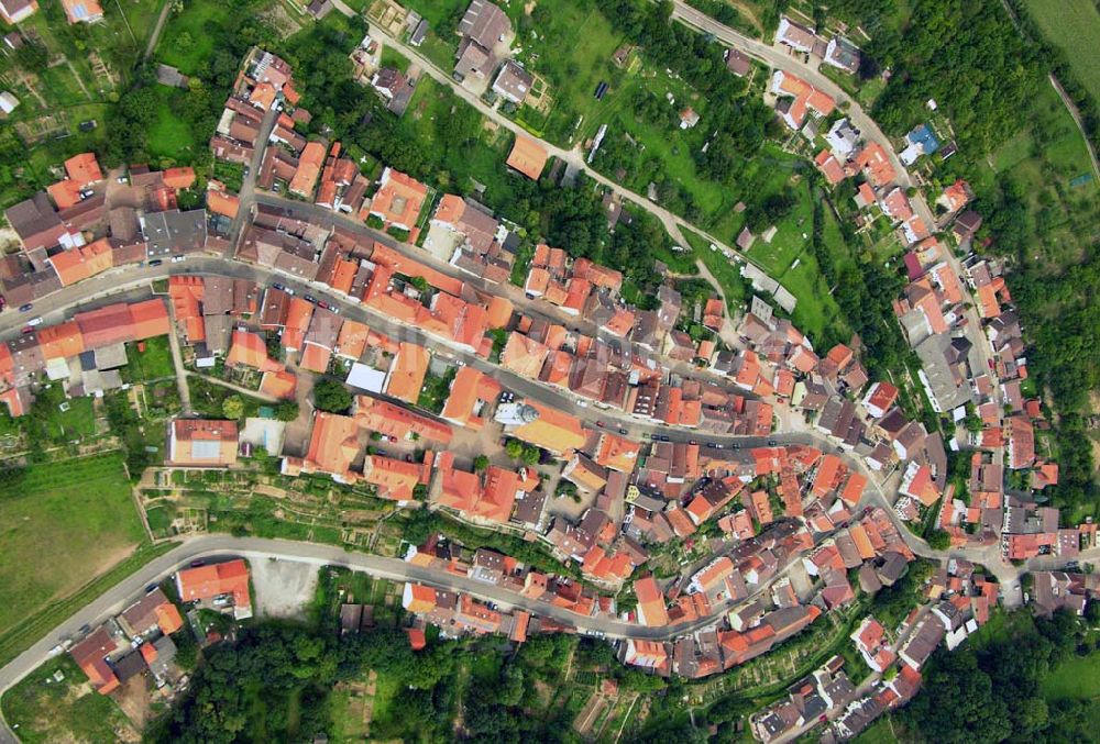 Luftbild Kraichtal - Blick auf Gochsheim einem Ortsteil von Kraichtal