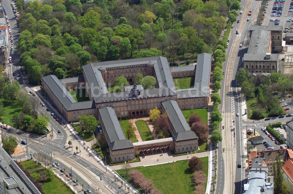 Leipzig von oben - Blick auf das Grassi - Museum in Leipzig