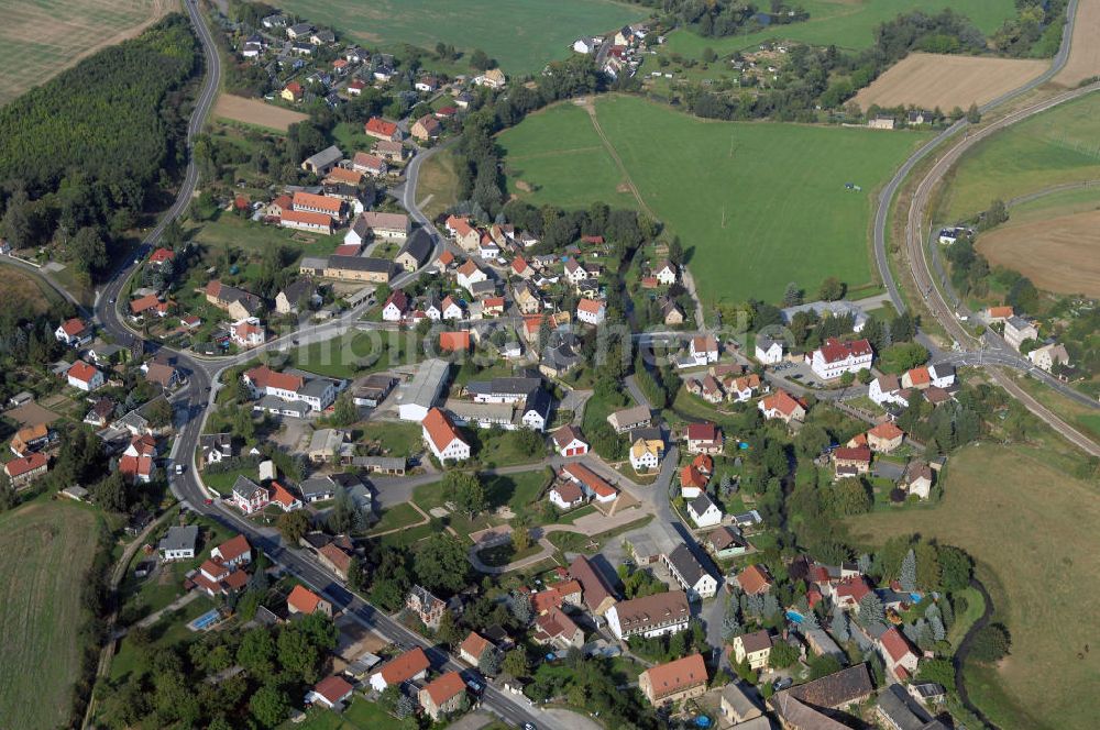 Luftaufnahme Großstöbnitz - Blick auf den Großstöbnitz - seit 1996 Ortsteil der Stadt Schmölln