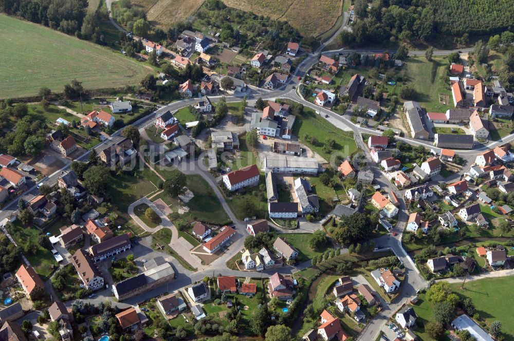 Großstöbnitz aus der Vogelperspektive: Blick auf den Großstöbnitz - seit 1996 Ortsteil der Stadt Schmölln