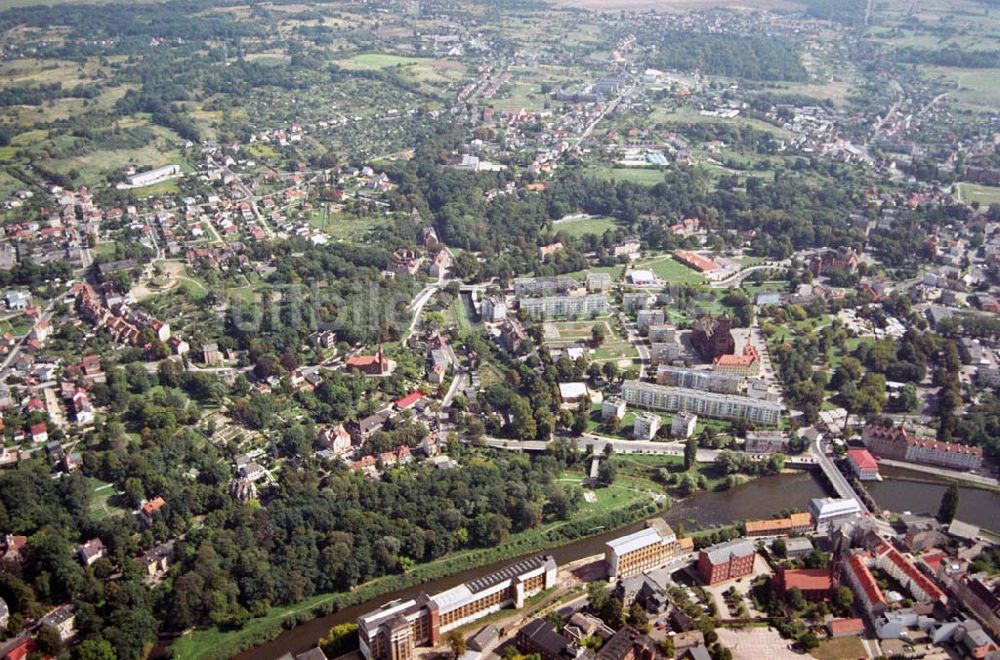 Guben aus der Vogelperspektive: Blick auf Guben in Brandenburg