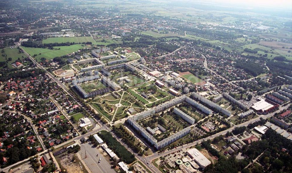 Luftaufnahme Guben - Blick auf Guben in Brandenburg