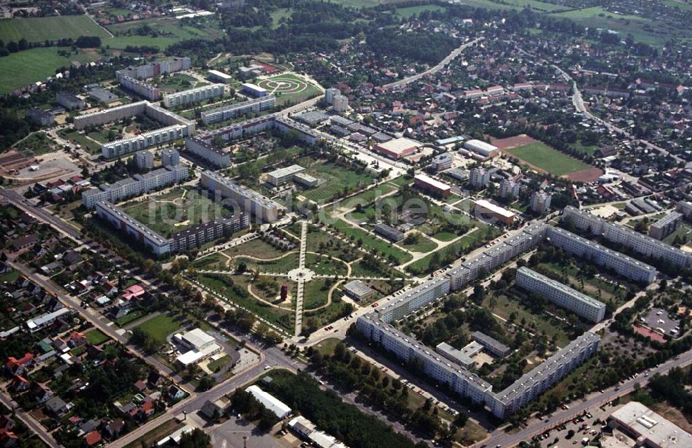 Guben von oben - Blick auf Guben in Brandenburg