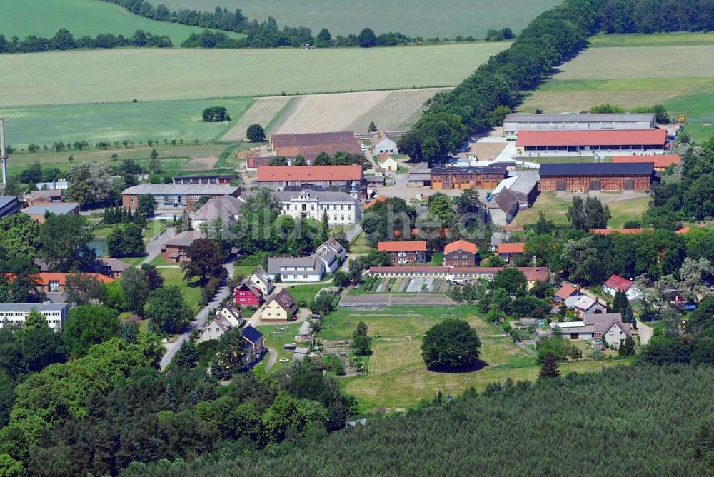 Schmerwitz von oben - Blick auf Gut Schmerwitz