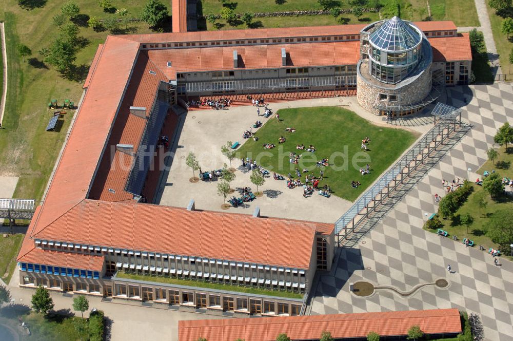 Luftaufnahme TEMPLIN - Blick auf das Gymnasium an der Feldstrasse in Templin