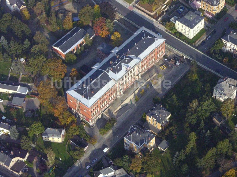  Markneukirchen ( Sachsen ) von oben - Blick auf das Gymnasium von Markneukirchen