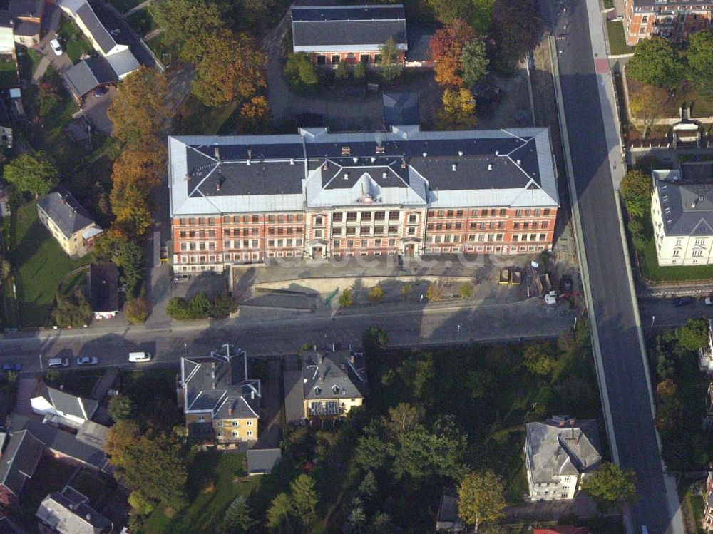 Markneukirchen ( Sachsen ) aus der Vogelperspektive: Blick auf das Gymnasium von Markneukirchen