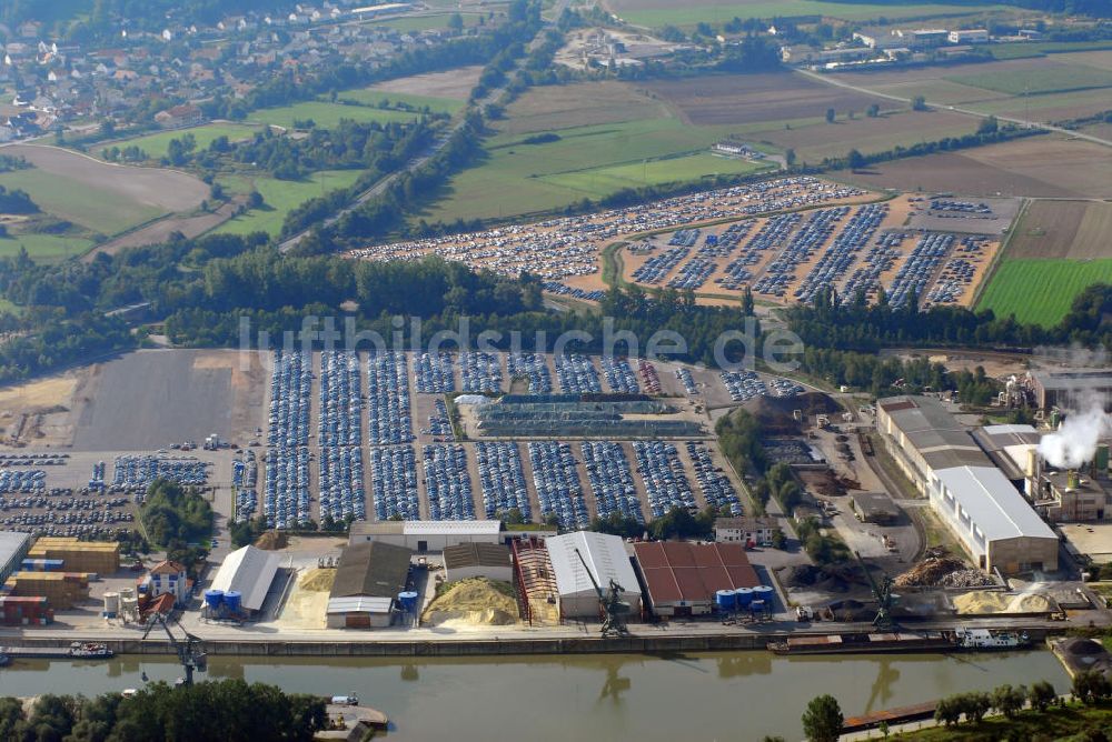 Luftaufnahme Kelheim - Blick auf den Hafen Kelheim