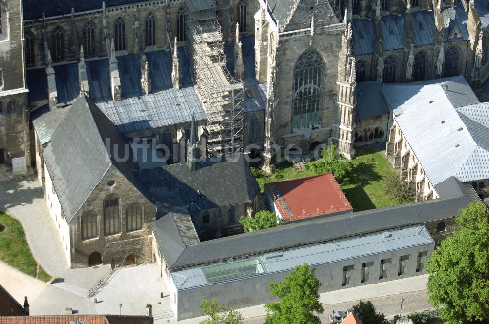 HALBERSTADT von oben - Blick auf den Halberstädter Dom St. Stephanus und St. Sixtus in Halberstadt