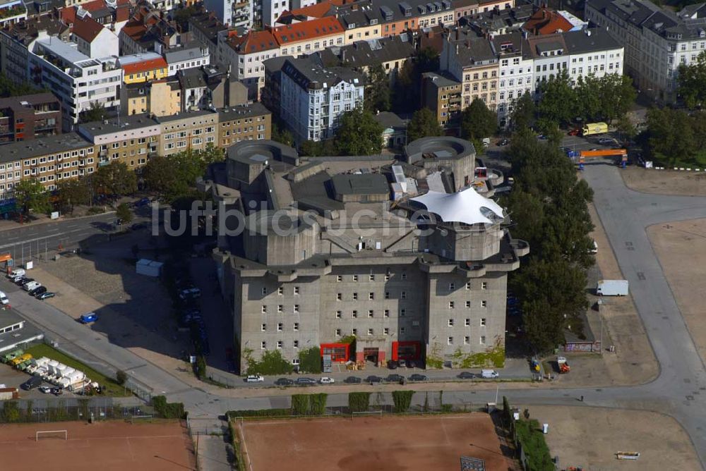 Luftbild Hamburg - Blick auf den Hamburger Flakbunker