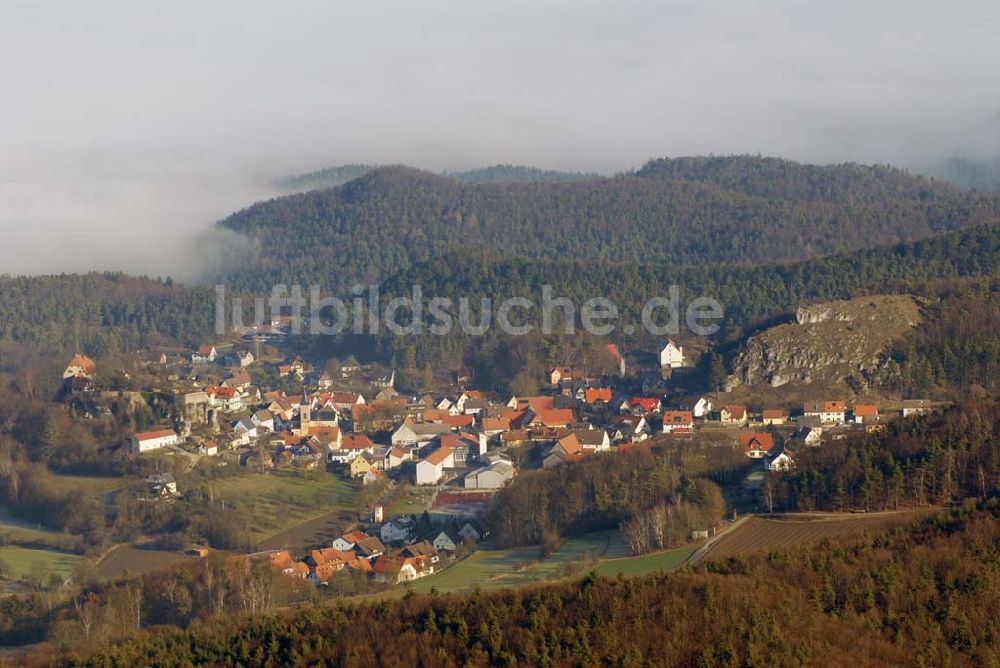 Luftbild Hartenstein - Blick auf Hartenstein