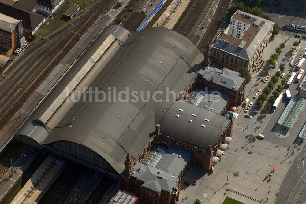 Bremen von oben - Blick auf den Hauptbahnhof Bremen