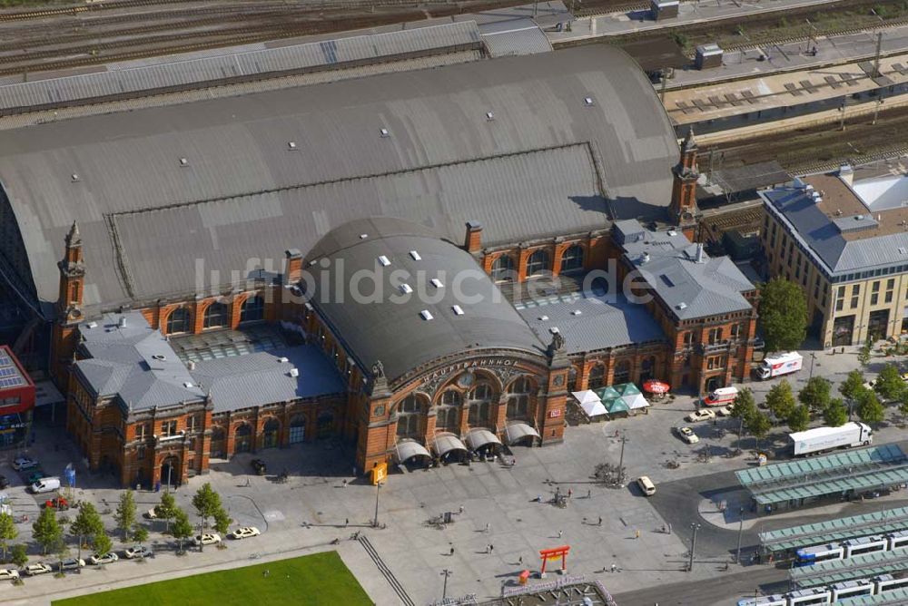 Luftbild Bremen - Blick auf den Hauptbahnhof Bremen