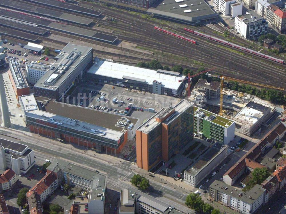 Hannover (Niedersachsen) aus der Vogelperspektive: Blick auf den Hauptbahnhof Hannover