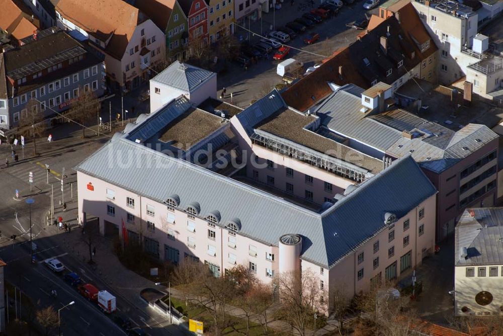 Luftaufnahme Neumarkt - Blick auf die Hauptfiliale der Sparkasse in Neumarkt-Parsberg