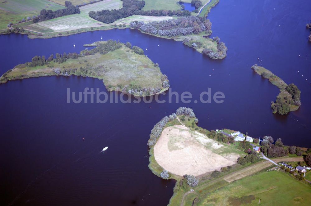 Luftbild Groß Kreutz - Blick auf die Havel bei Groß Kreutz