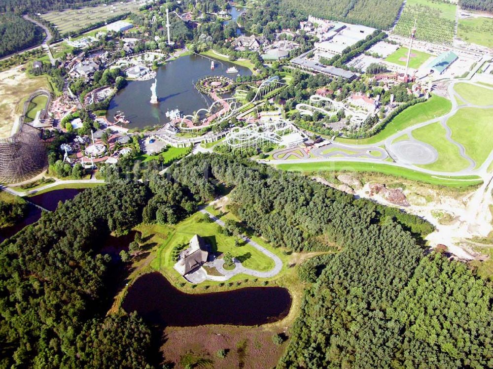 Soltau (Niedersachsen) von oben - Blick auf den Heide-Park Soltau