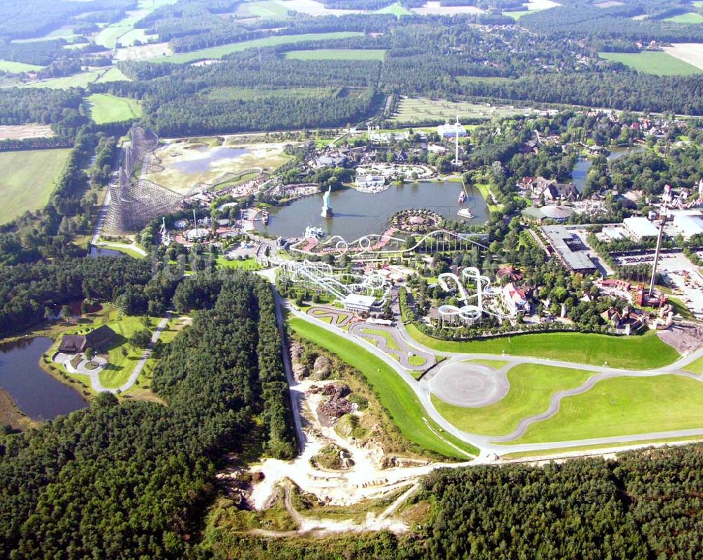 Soltau (Niedersachsen) aus der Vogelperspektive: Blick auf den Heide-Park Soltau