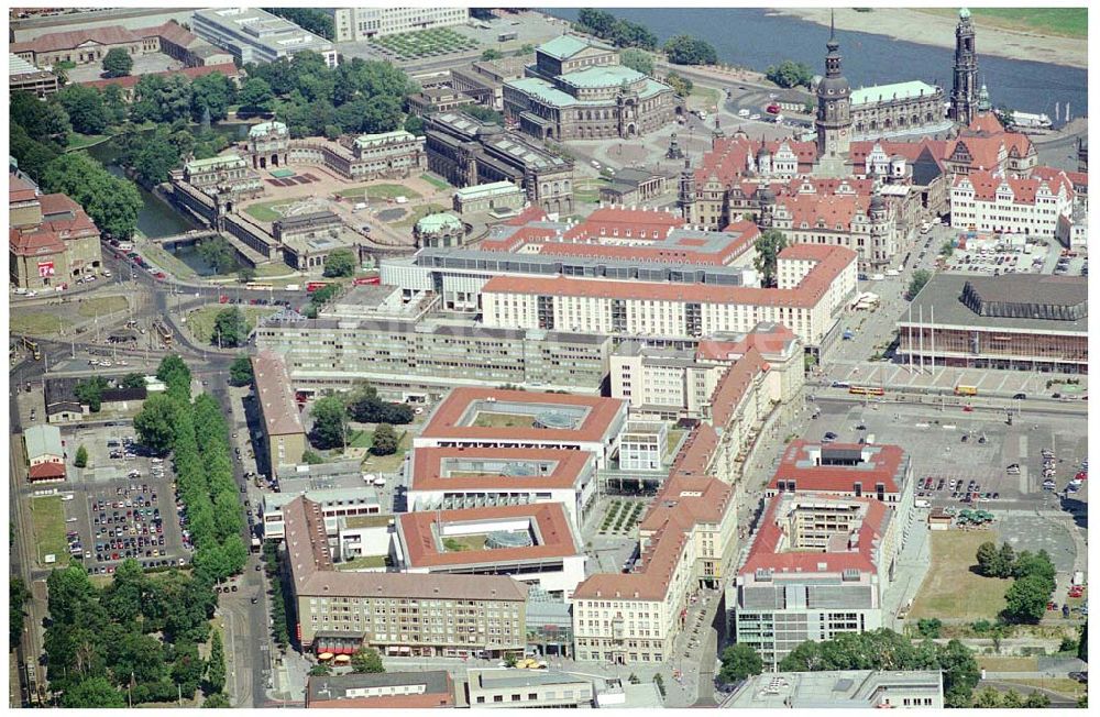 Luftbild Dresden - Blick auf die historische Altstadt Dresdens