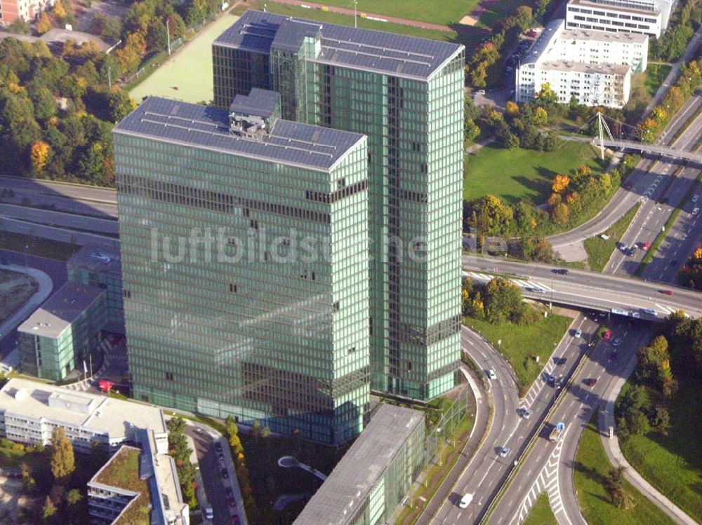 Luftaufnahme München / Bayern - Blick auf das Hochhaus Ensemble am Münchner Tor