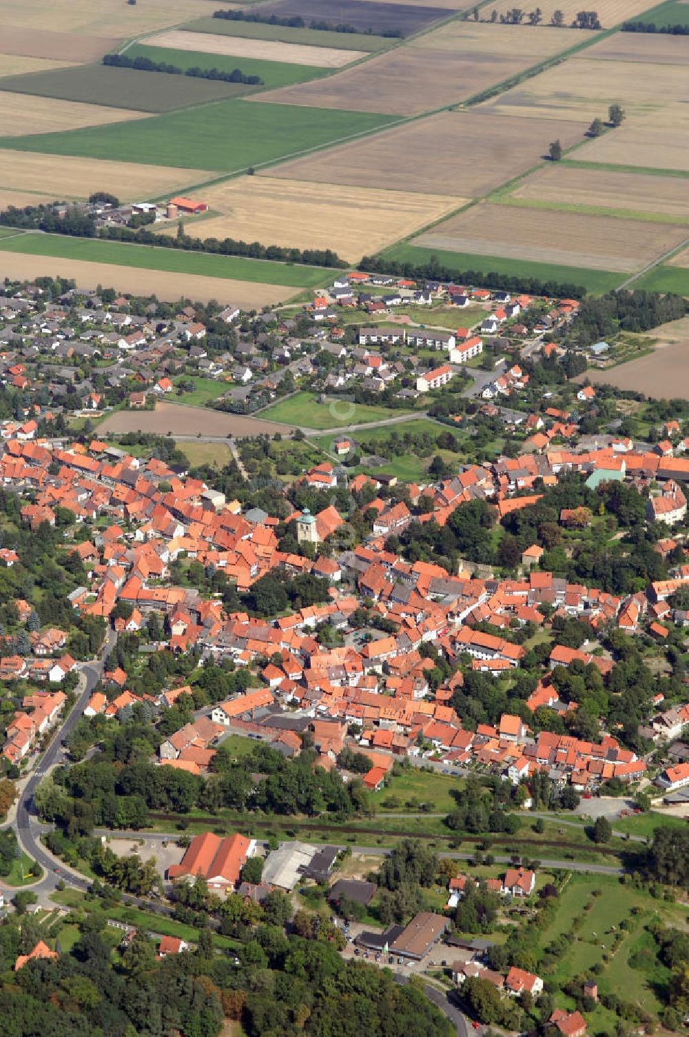 Hornburg von oben - Blick auf Hornburg