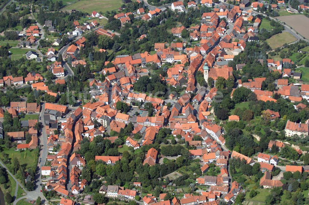 Hornburg von oben - Blick auf Hornburg