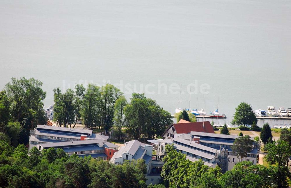 Bad Saarow aus der Vogelperspektive: Blick auf das Hotel Esplanade am Scharmützelsee in Bad Saarow