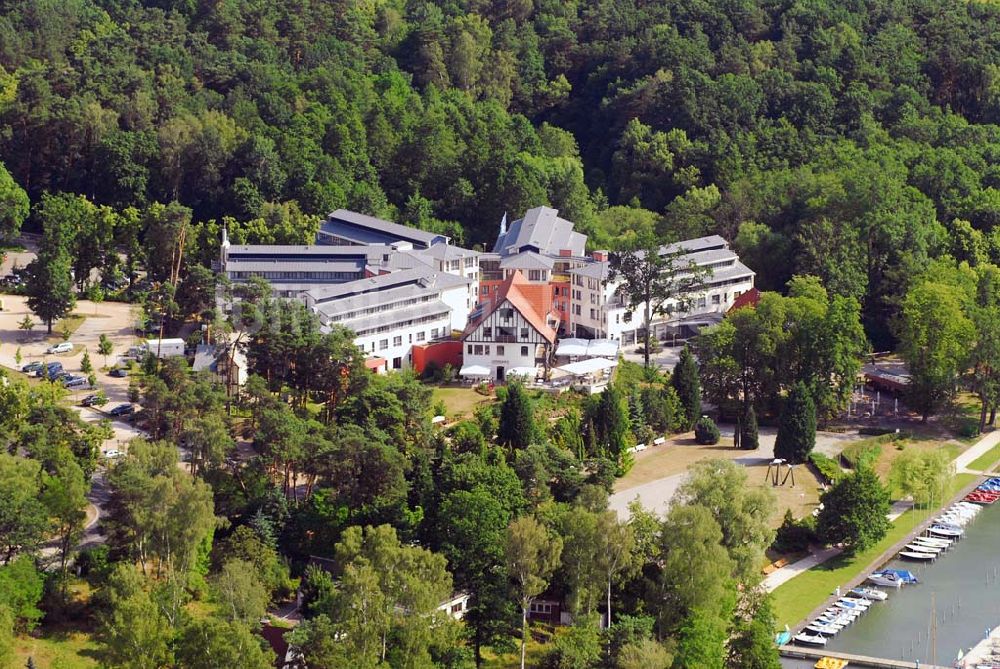 Luftbild Bad Saarow - Blick auf das Hotel Esplanade am Scharmützelsee in Bad Saarow