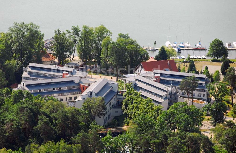 Bad Saarow von oben - Blick auf das Hotel Esplanade am Scharmützelsee in Bad Saarow