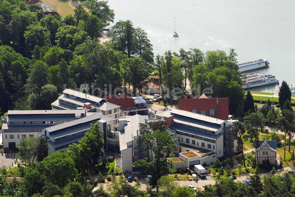 Luftaufnahme Bad Saarow - Blick auf das Hotel Esplanade am Scharmützelsee in Bad Saarow