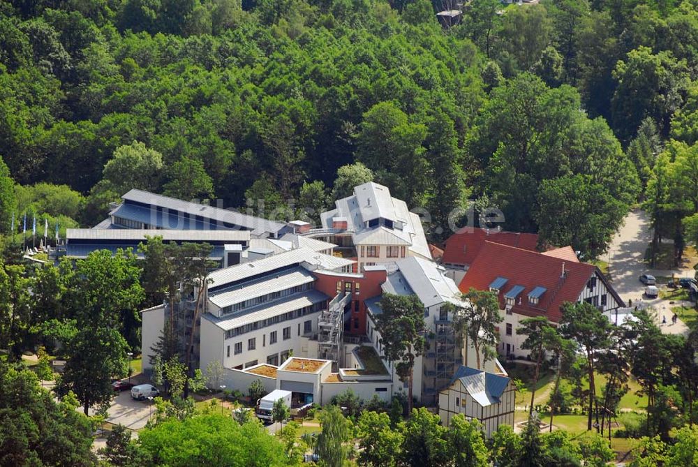 Luftaufnahme Bad Saarow - Blick auf das Hotel Esplanade am Scharmützelsee in Bad Saarow