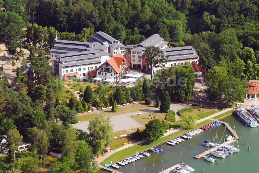 Luftbild Bad Saarow - Blick auf das Hotel Esplanade am Scharmützelsee in Bad Saarow