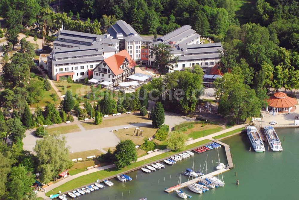 Luftaufnahme Bad Saarow - Blick auf das Hotel Esplanade am Scharmützelsee in Bad Saarow